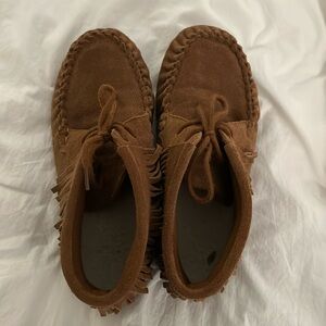 Moccasins, brown suede from target, hardly worn